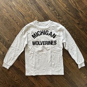 FANATICS Signature Michigan Mens Womens Unisex Cotton Long Sleeve T-shirt Medium